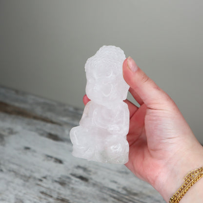 Clear Quartz Buddha Carving | Clarity, Healing & Higher Connection