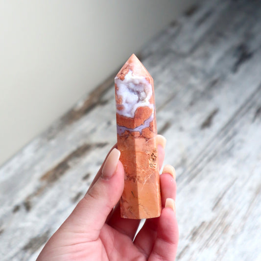 Cotton Candy Agate Tower | Joy, Emotional Healing & Self-Love