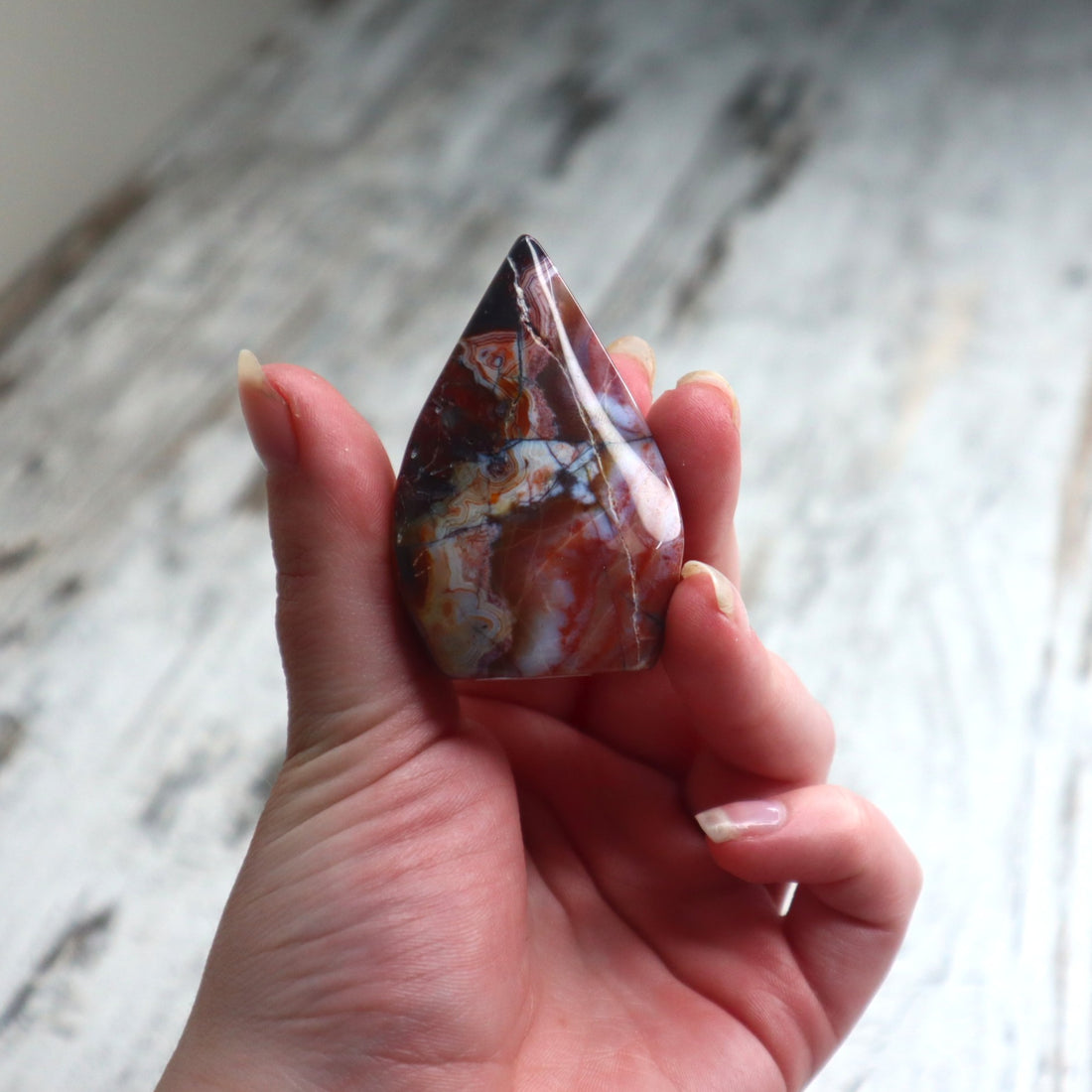 Crazy Lace Agate Tear Drop | Joy, Balance &amp; Grounded Confidence