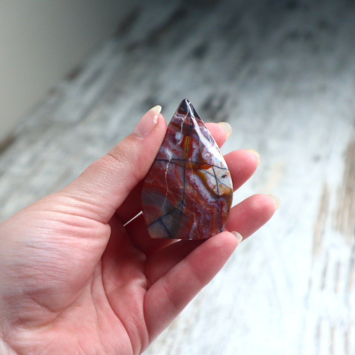 Crazy Lace Agate Tear Drop | Joy, Balance &amp; Grounded Confidence
