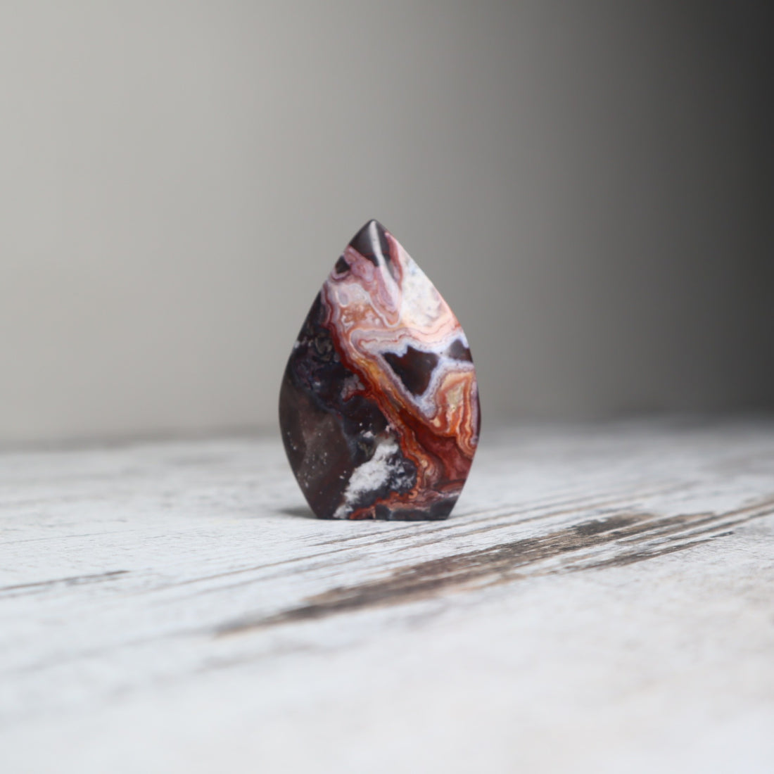 Crazy Lace Agate Teardrop | Grounded Joy &amp; Inner Balance