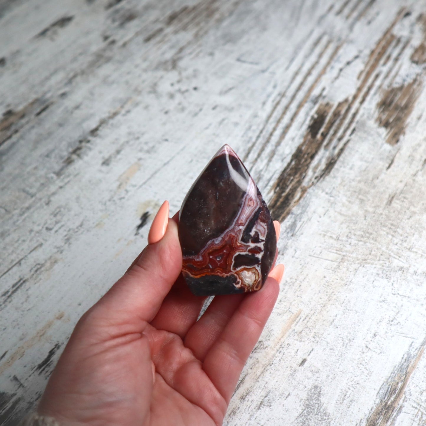 Crazy Lace Agate Teardrop | Grounded Joy & Inner Balance