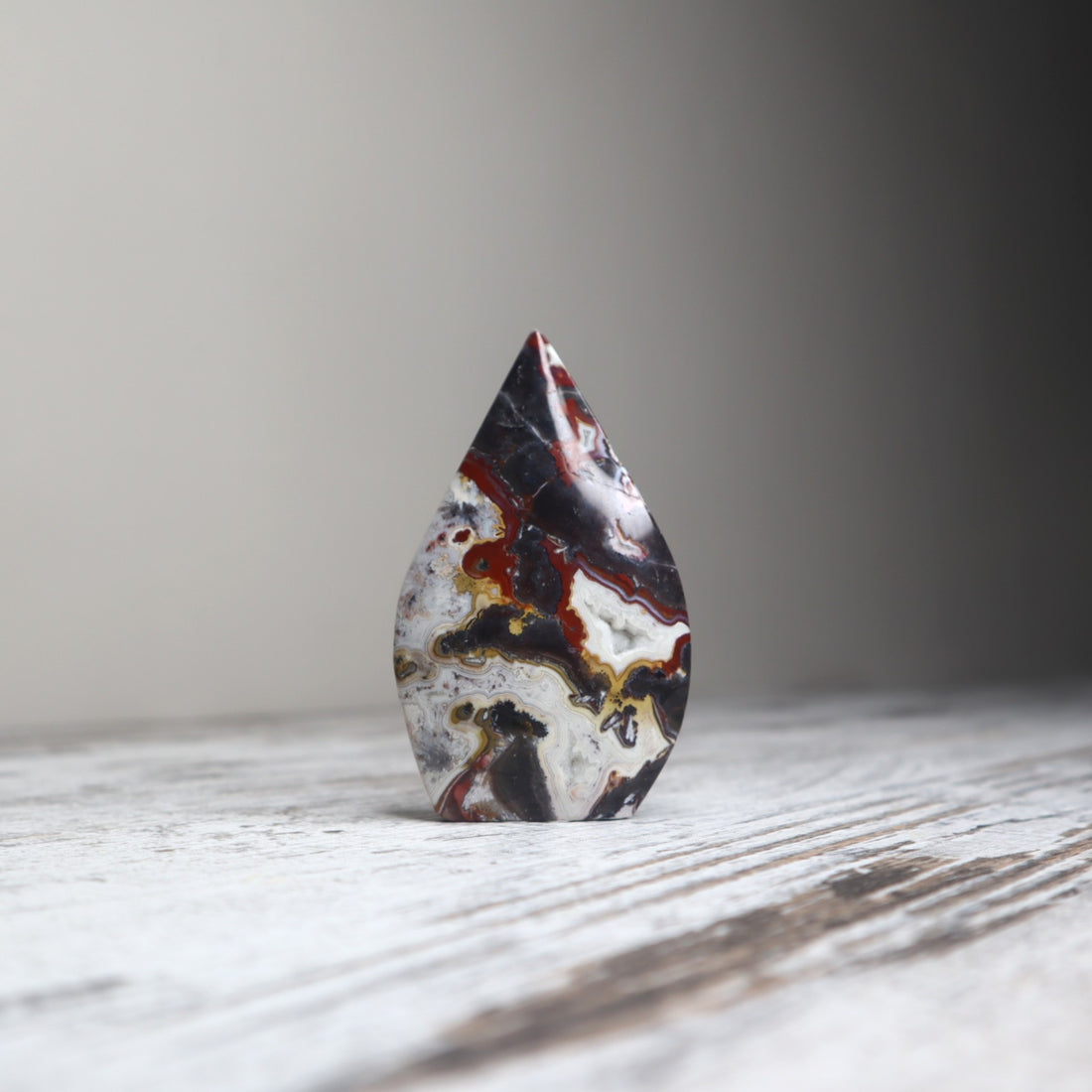Crazy Lace Agate Teardrop | Joy, Flow &amp; Grounded Vitality