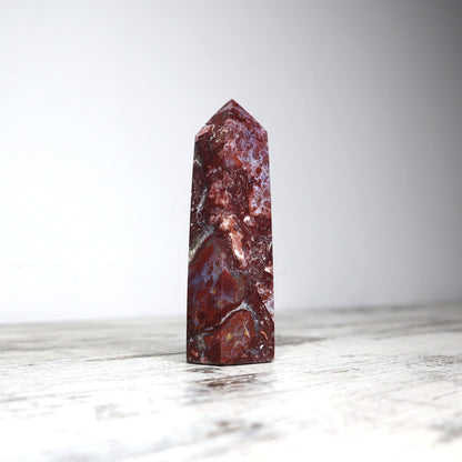 Crazy Lace Agate Tower | Grounding, Resilience &amp; Emotional Strength