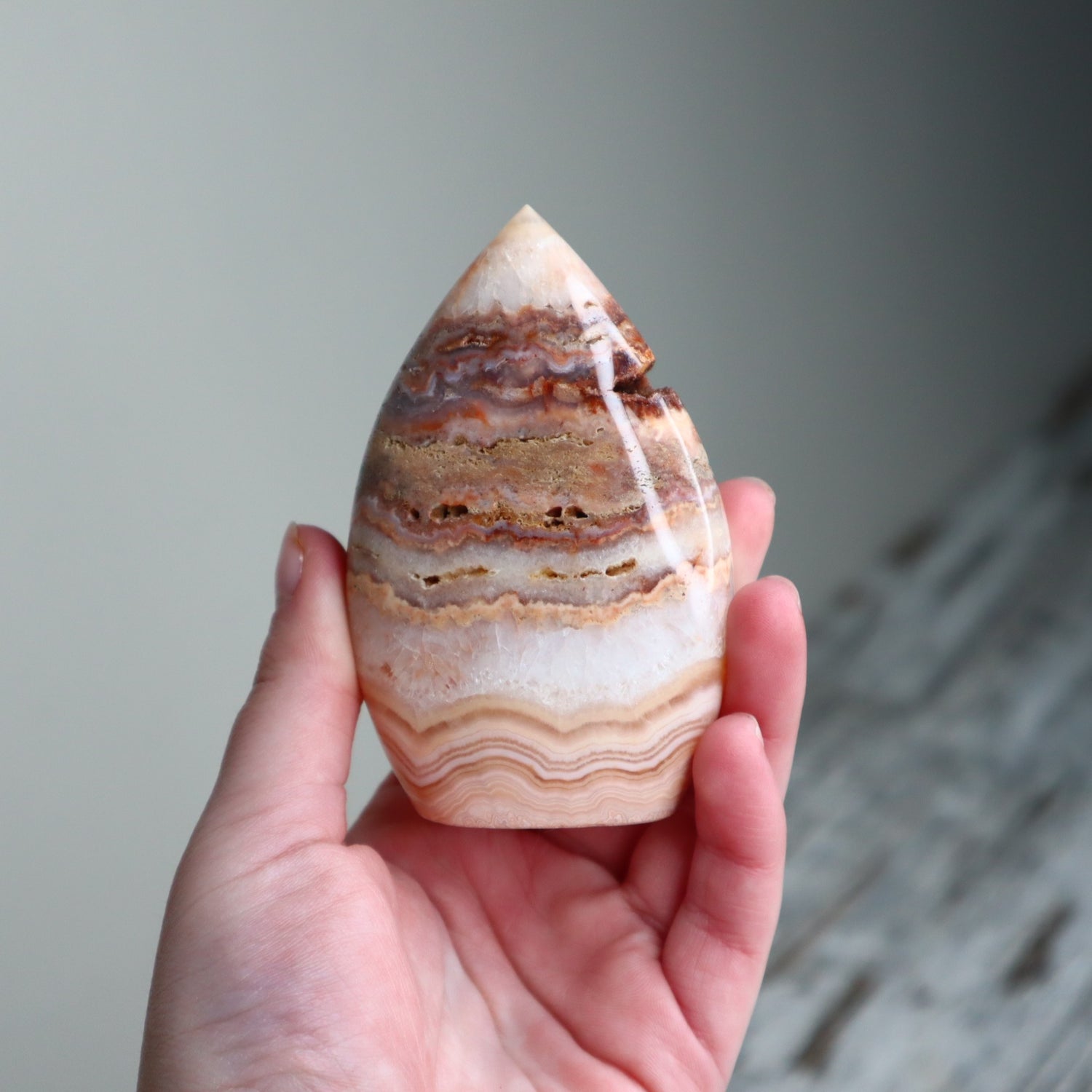 Crazy Lace Agate Teardrop | Joy, Confidence &amp; Positive Energy