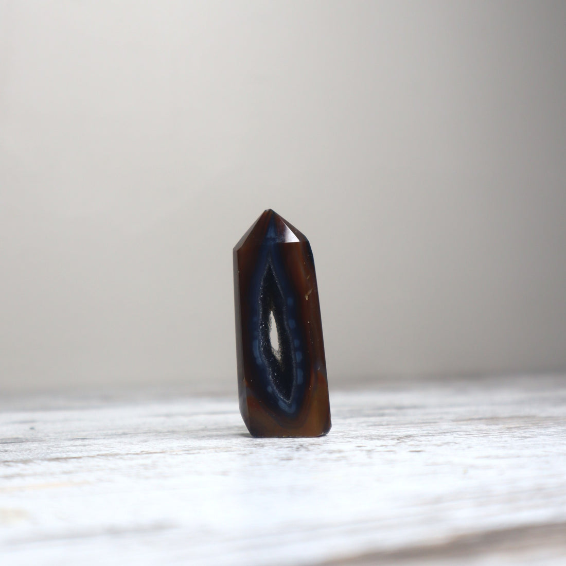 Druzy Midnight Agate Tower | Intuition + Protective Balance