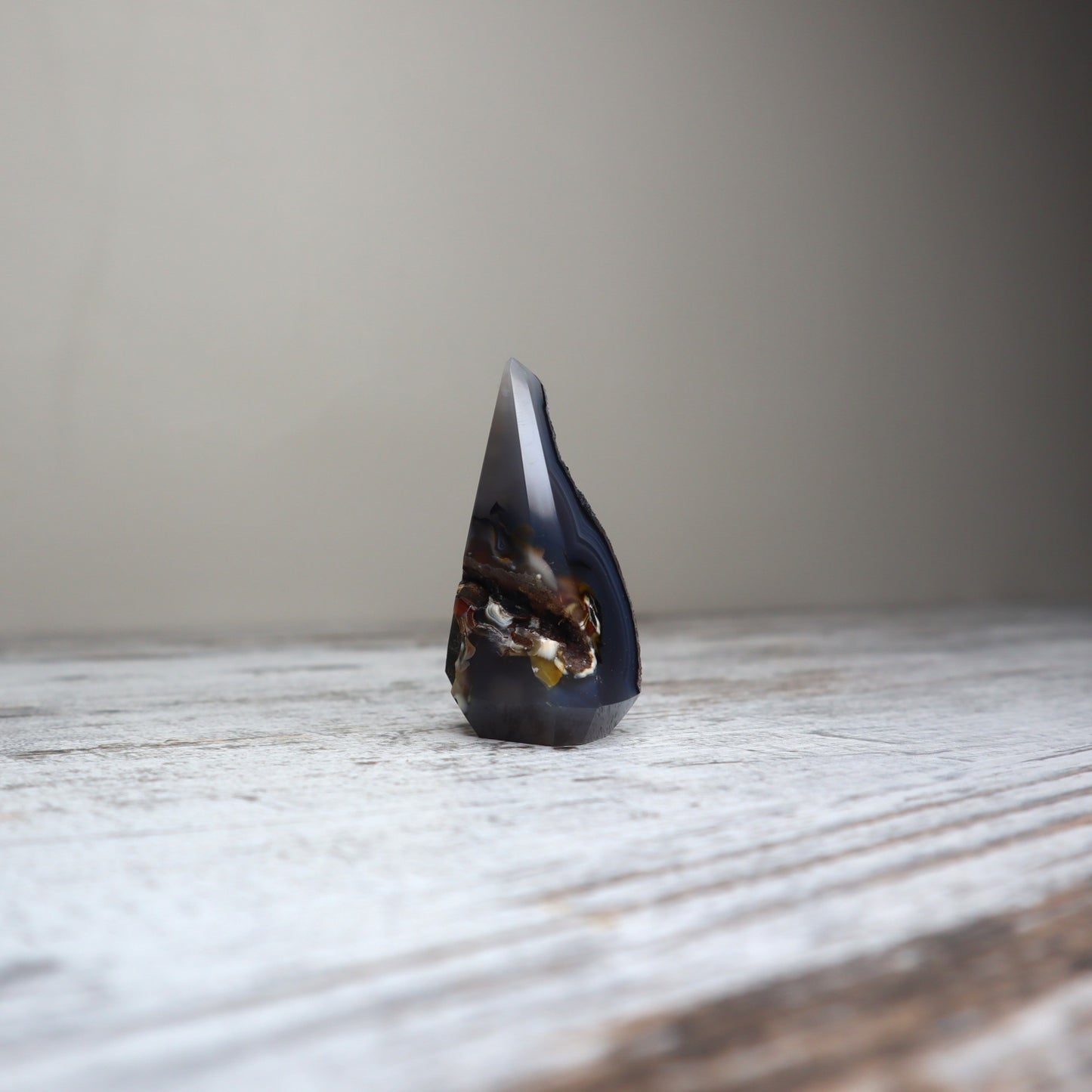 Charcoal Druzy Agate Diamond | Balance + Inner Spark