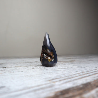 Charcoal Druzy Agate Diamond | Balance + Inner Spark
