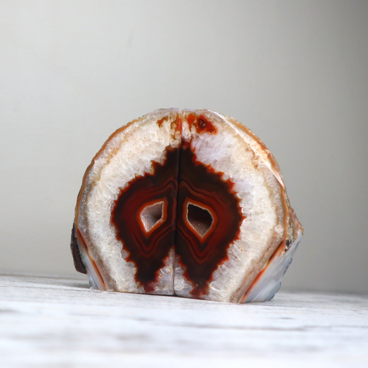 Druzy Agate &amp; Quartz Bookends | Grounding, Strength &amp; Energetic Protection