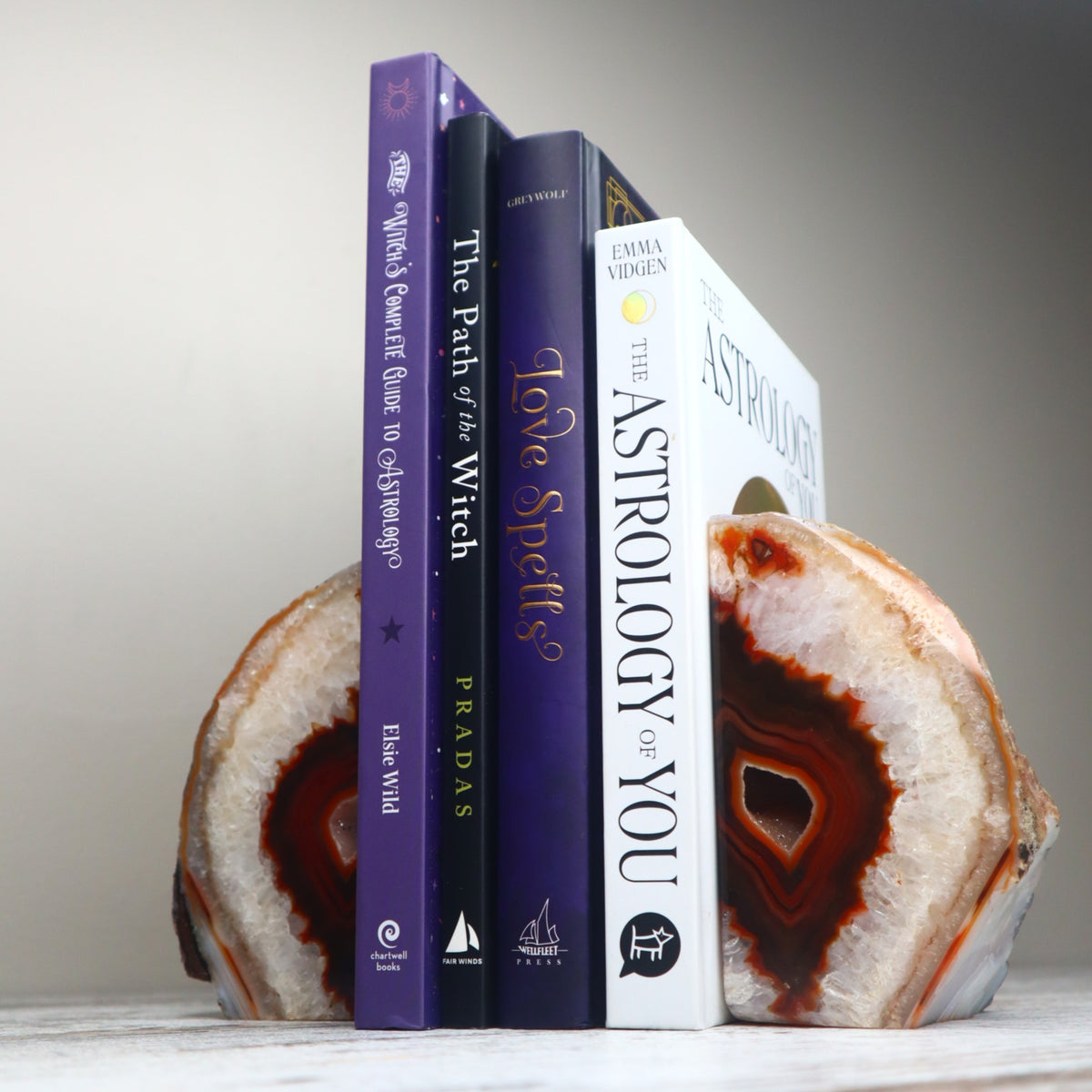 Druzy Agate &amp; Quartz Bookends | Grounding, Strength &amp; Energetic Protection