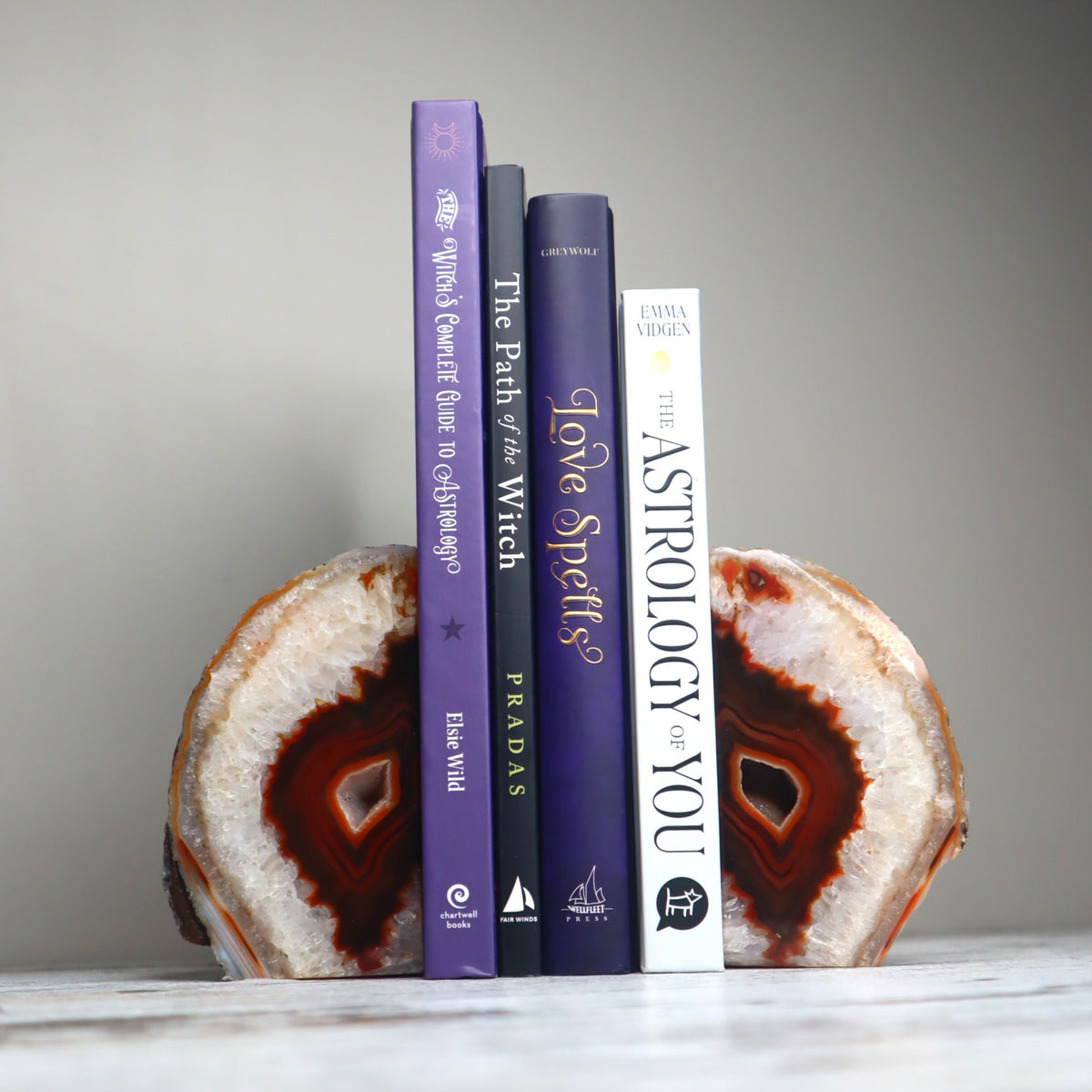 Druzy Agate &amp; Quartz Bookends | Grounding, Strength &amp; Energetic Protection