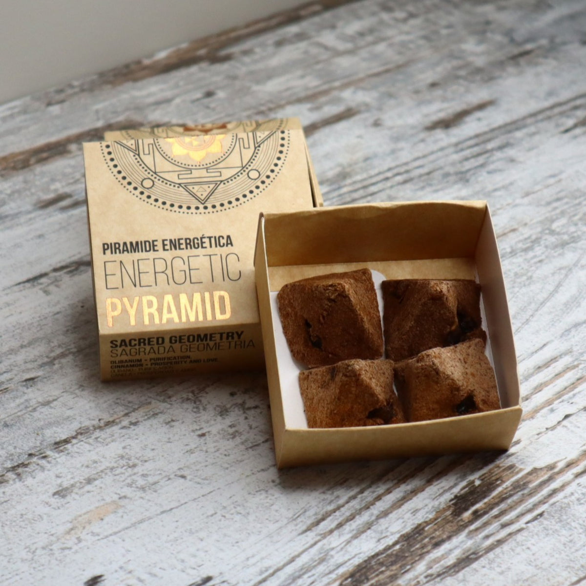 Sagrada Madre Energetic Pyramid | Olibanum + Cinnamon | Prosperity &amp; Love