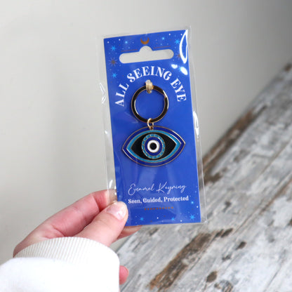 All Seeing Eye Keyring | Protection, Intuition &amp; Inner Guidance