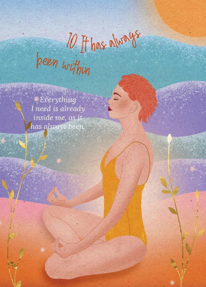 Finding Inner Peace Inspiration Cards | Self-Love, Calm &amp; Positive Thinking
