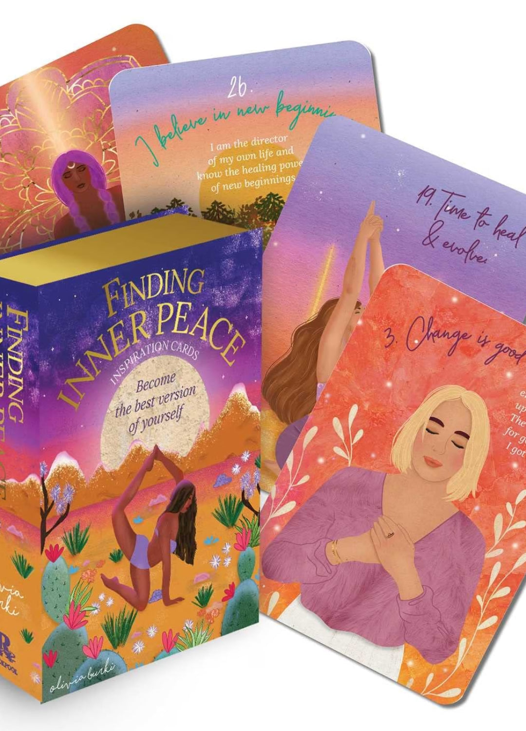 Finding Inner Peace Inspiration Cards | Self-Love, Calm &amp; Positive Thinking
