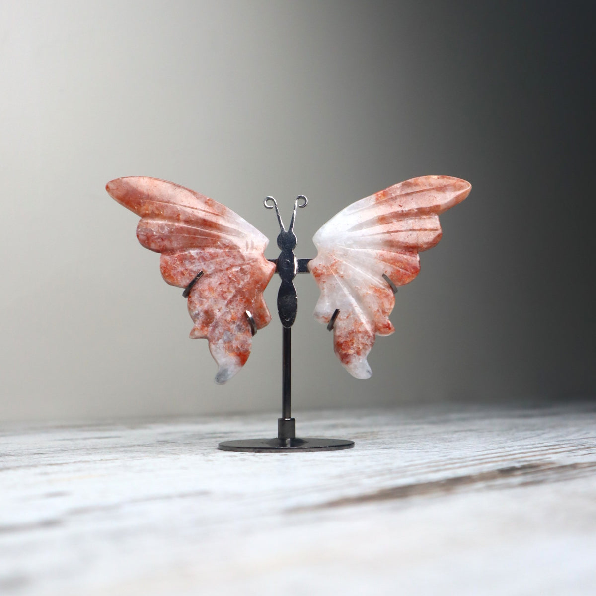 Fire Quartz Butterfly on Stand | Vitality, Courage &amp; Inspired Action