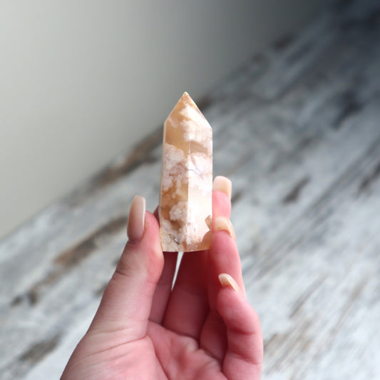 Flower Agate Point | Growth, New Beginnings & Inner Bloom