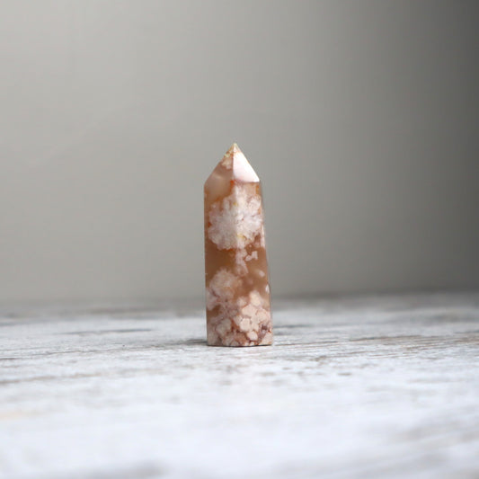 Flower Agate Point | Growth, New Beginnings & Inner Bloom