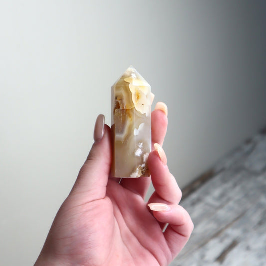 Flower Agate Point | Confidence, Dreams & New Beginnings