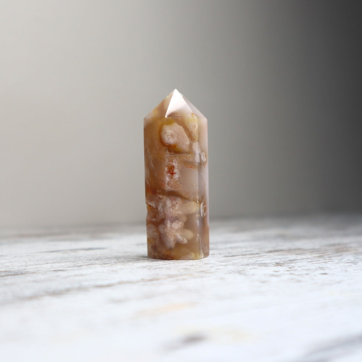 Flower Agate Point | Emotional Healing, Growth &amp; Possibility