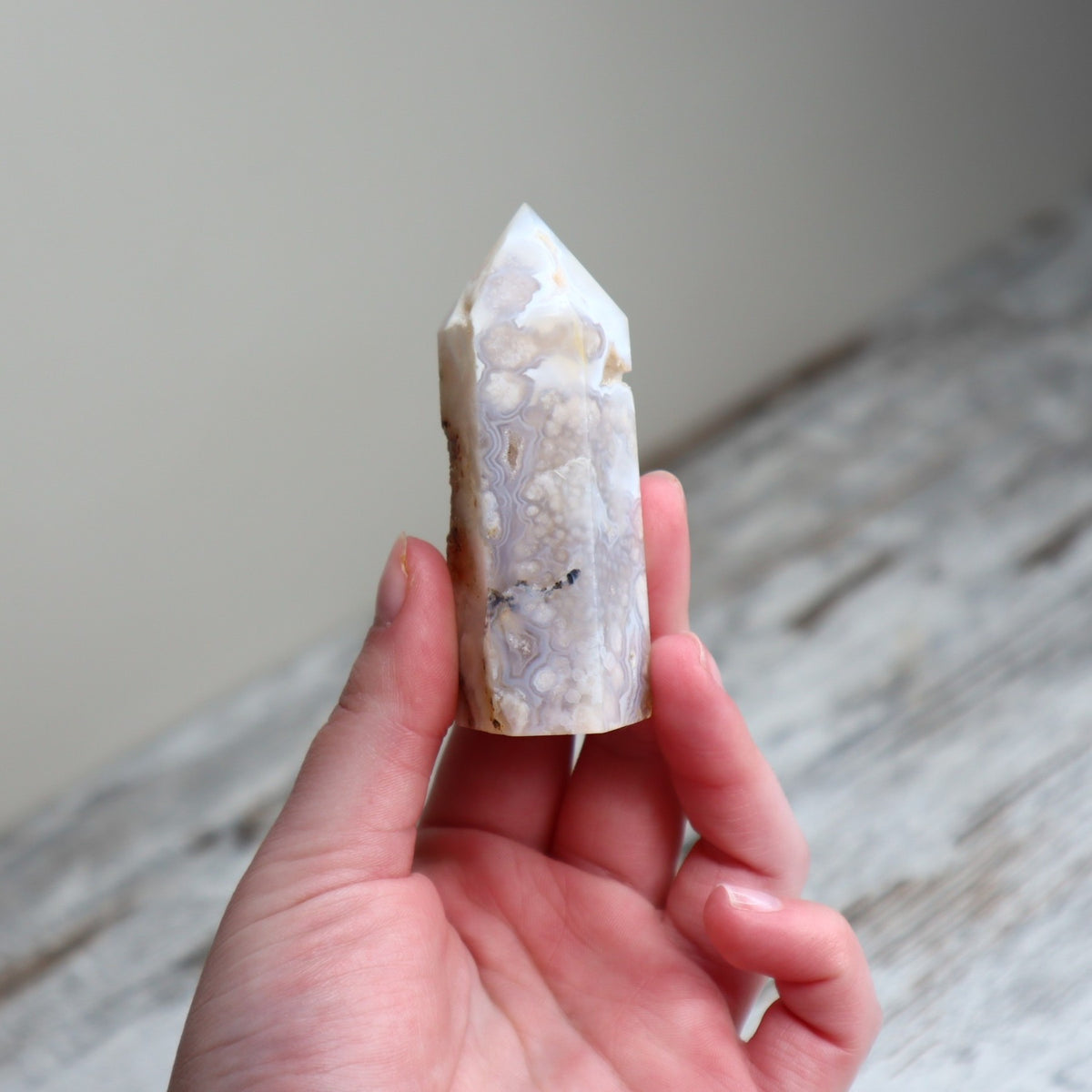 Flower Agate Point | Blossoming Potential, Growth &amp; New Beginnings