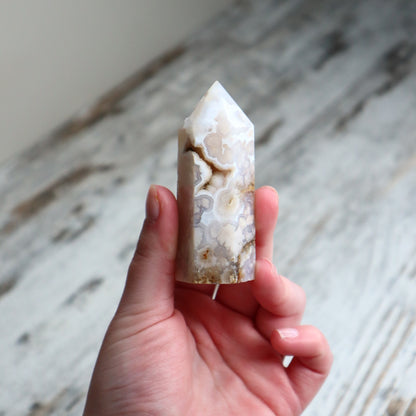 Flower Agate Point | Blossoming Potential, Growth &amp; New Beginnings