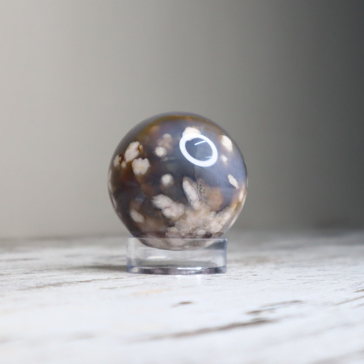 Flower Agate Sphere | Growth, Inner Strength &amp; New Beginnings