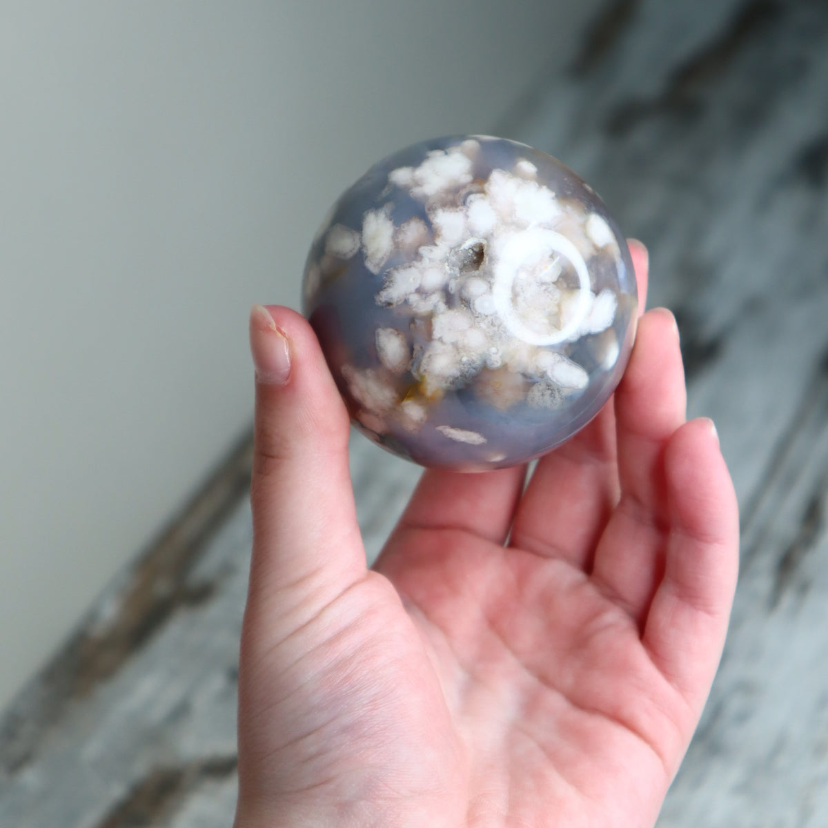 Flower Agate Sphere | Growth, Inner Strength &amp; New Beginnings