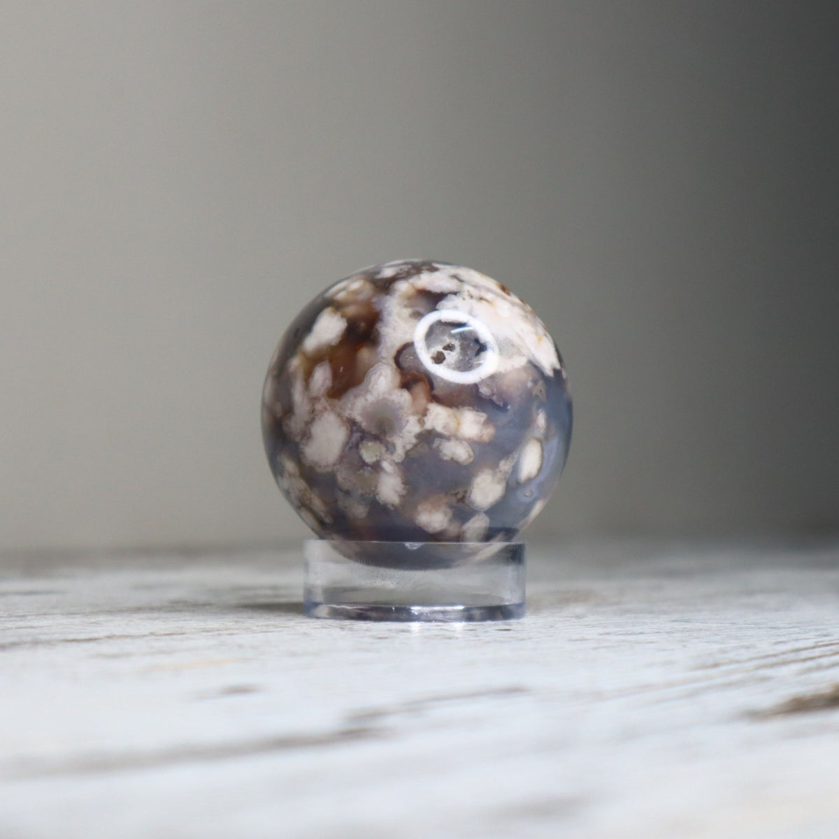 Flower Agate Sphere | Growth, Inner Strength &amp; New Beginnings