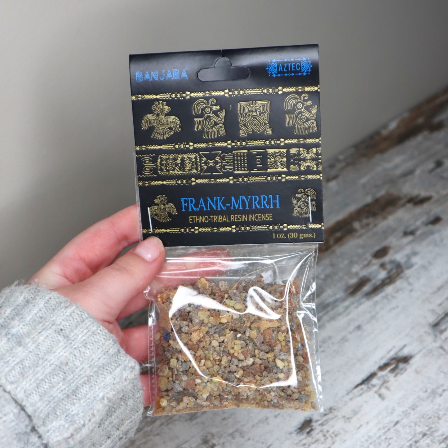 Banjara Frankincense & Myrrh Resin Incense 30g | Protection, Grounding & Connection