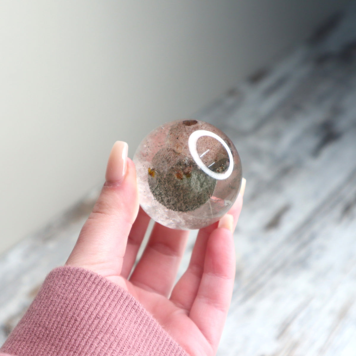 Garden Quartz (Lodolite) Sphere | Scenic Quartz, Earth Energy &amp; Inner Vision