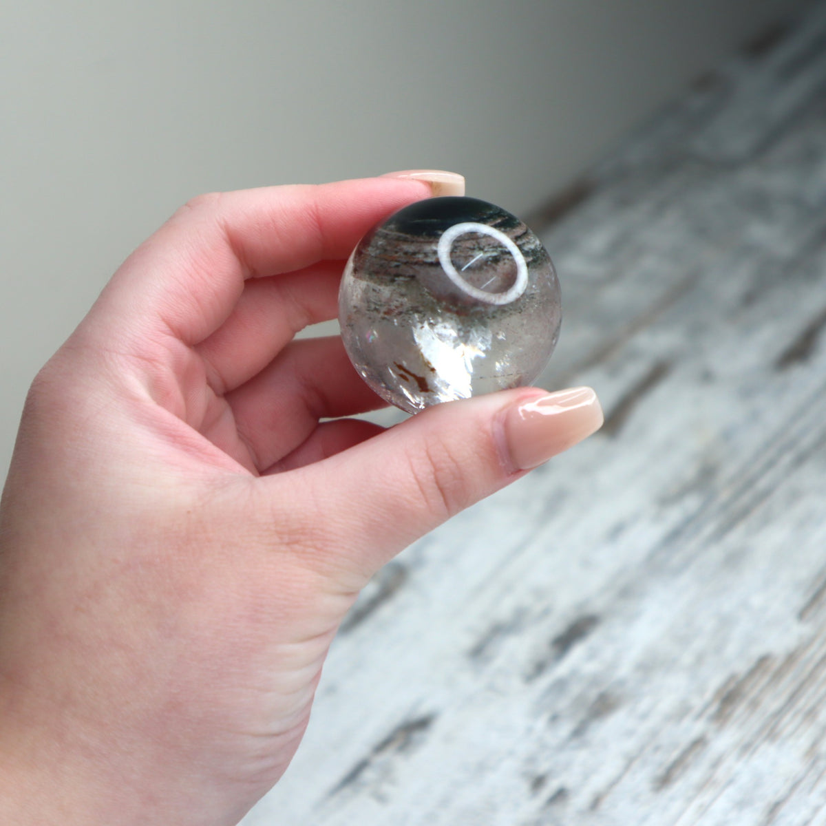 Garden Quartz (Lodolite) Sphere | Inner Worlds, Grounding &amp; Manifestation