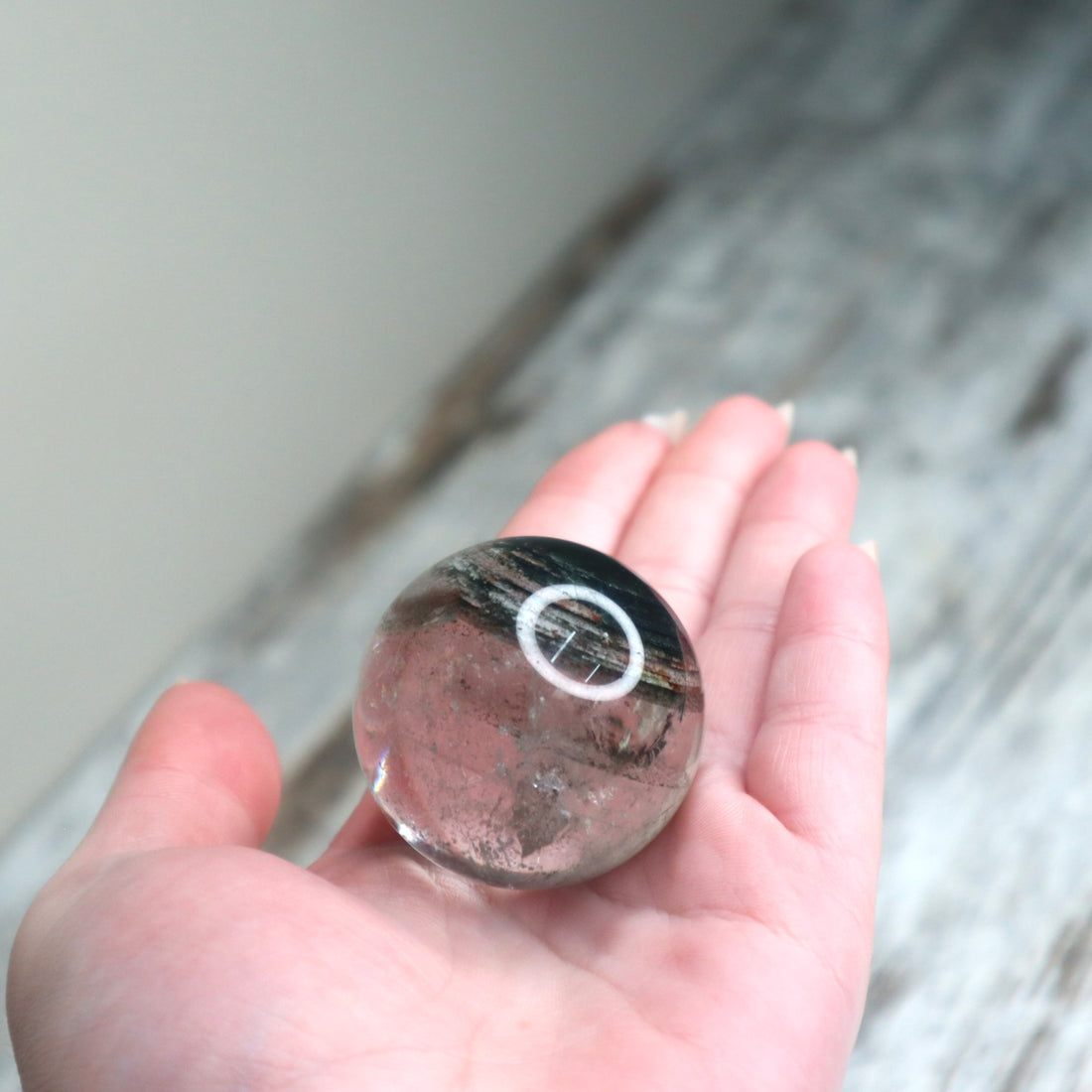 Garden Quartz (Lodolite) Sphere | Inner Worlds, Grounding &amp; Manifestation