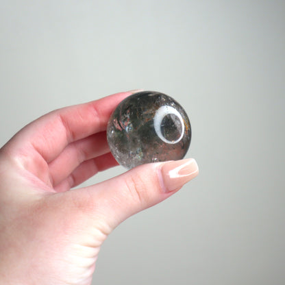 Garden Quartz (Lodolite) Sphere | Inner Worlds, Grounding & Manifestation