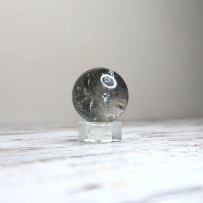 Garden Quartz (Lodolite) Sphere | Inner Worlds, Grounding & Manifestation