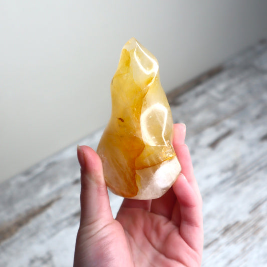 Golden Healer Quartz Flame | Healing, Confidence & Personal Empowerment