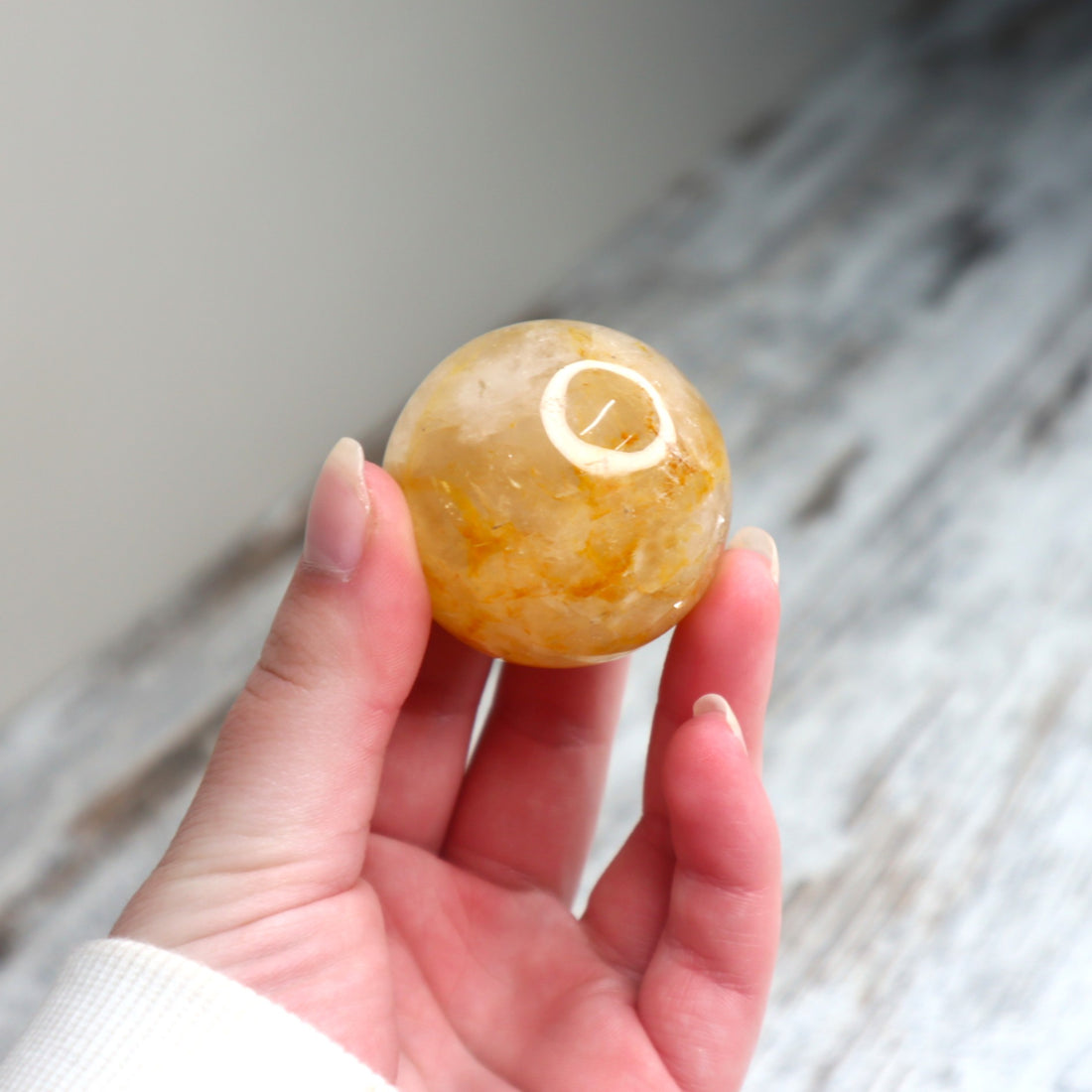 Golden Healer Quartz Sphere | Amplification, Healing &amp; Golden Light Energy