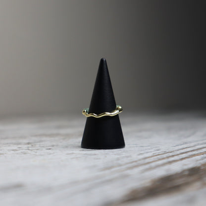 Green Aventurine Beaded Ring | Abundance, Luck &amp; New Beginnings