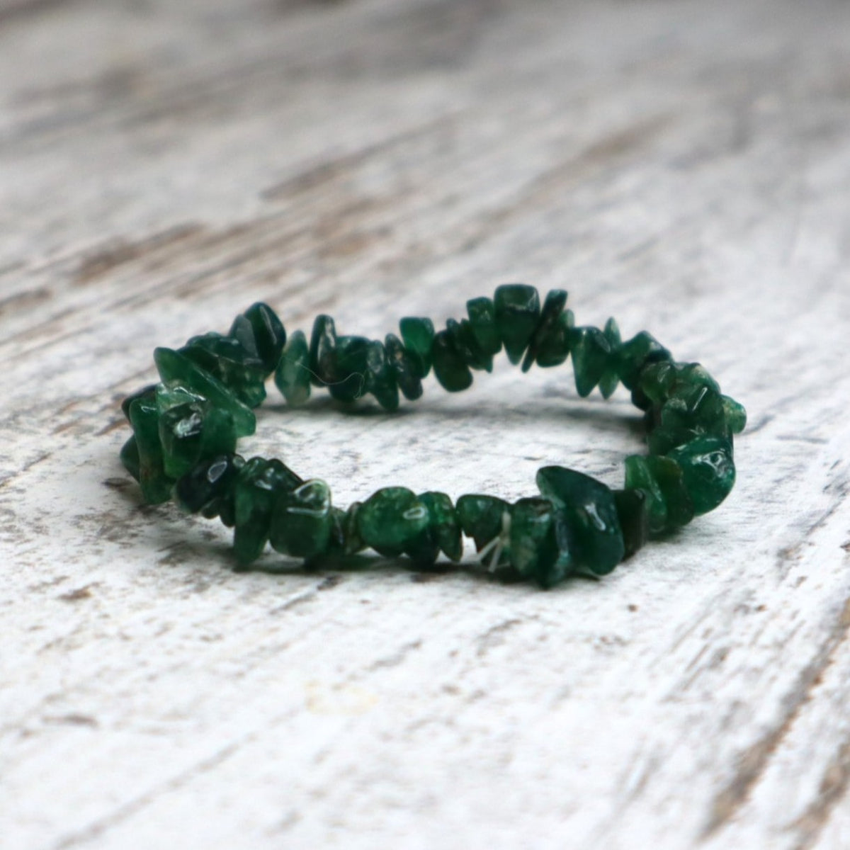 Green Aventurine Chip Bracelet | Luck, Opportunity &amp; Heart Healing