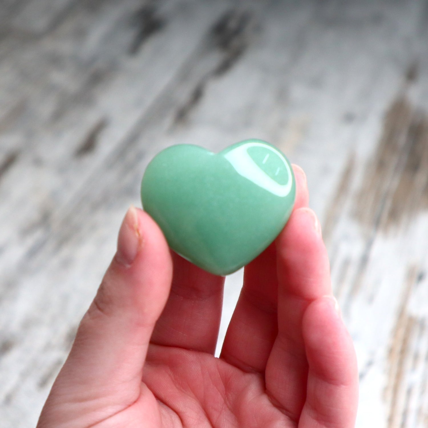 Green Aventurine Mini Heart | Luck, Abundance &amp; New Opportunities