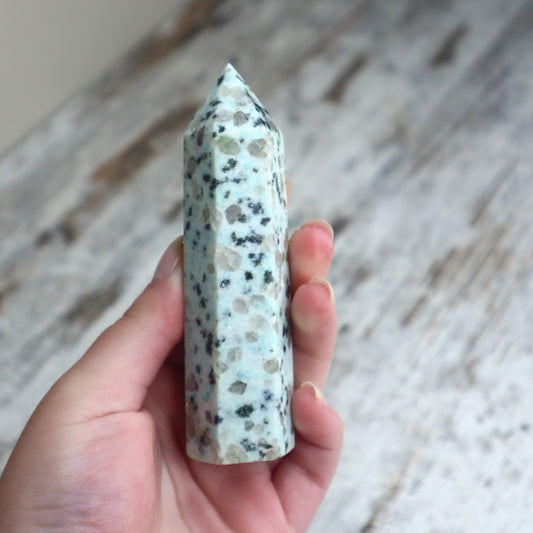Kiwi Jasper Point | Calm, Nurturing & Emotional Balance