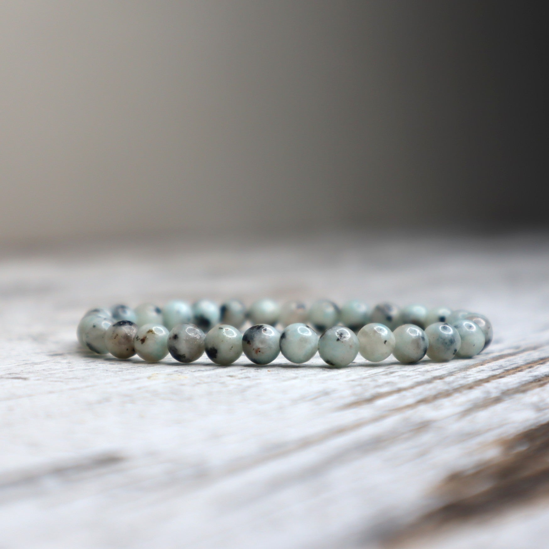 Kiwi Jasper Bead Bracelet | 6mm | Nurturing, Tranquillity &amp; Emotional Balance