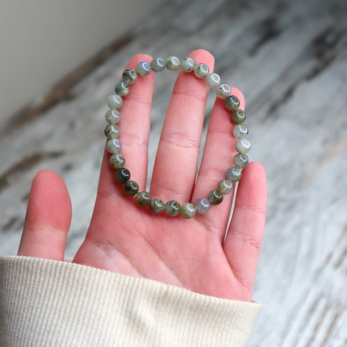 Labradorite Bead Bracelet | 6mm | Transformation, Intuition & Protection
