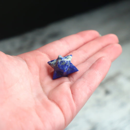 Lapis Lazuli Mini Merkaba | Protection, Intuition & Spiritual Alignment