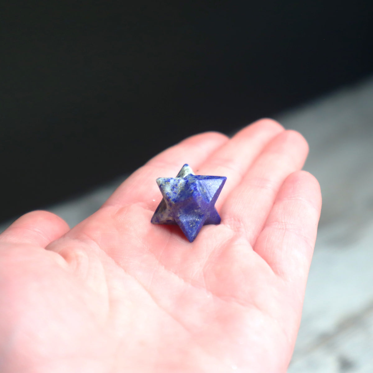 Lapis Lazuli Mini Merkaba | Protection, Intuition &amp; Spiritual Alignment