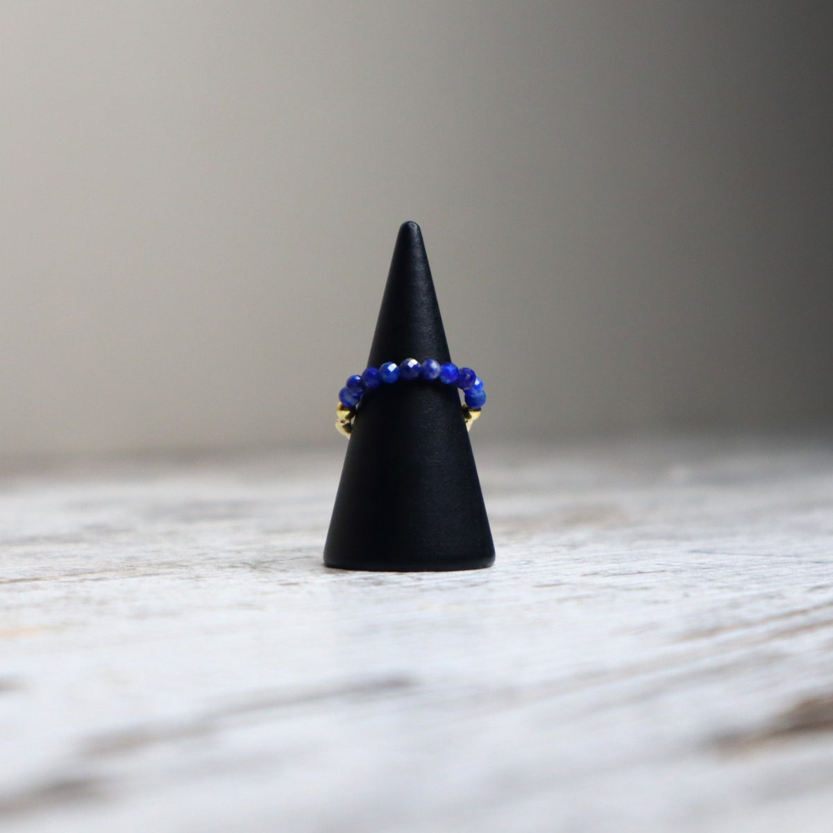 Lapis Lazuli Beaded Ring | Wisdom, Intuition &amp; Truth
