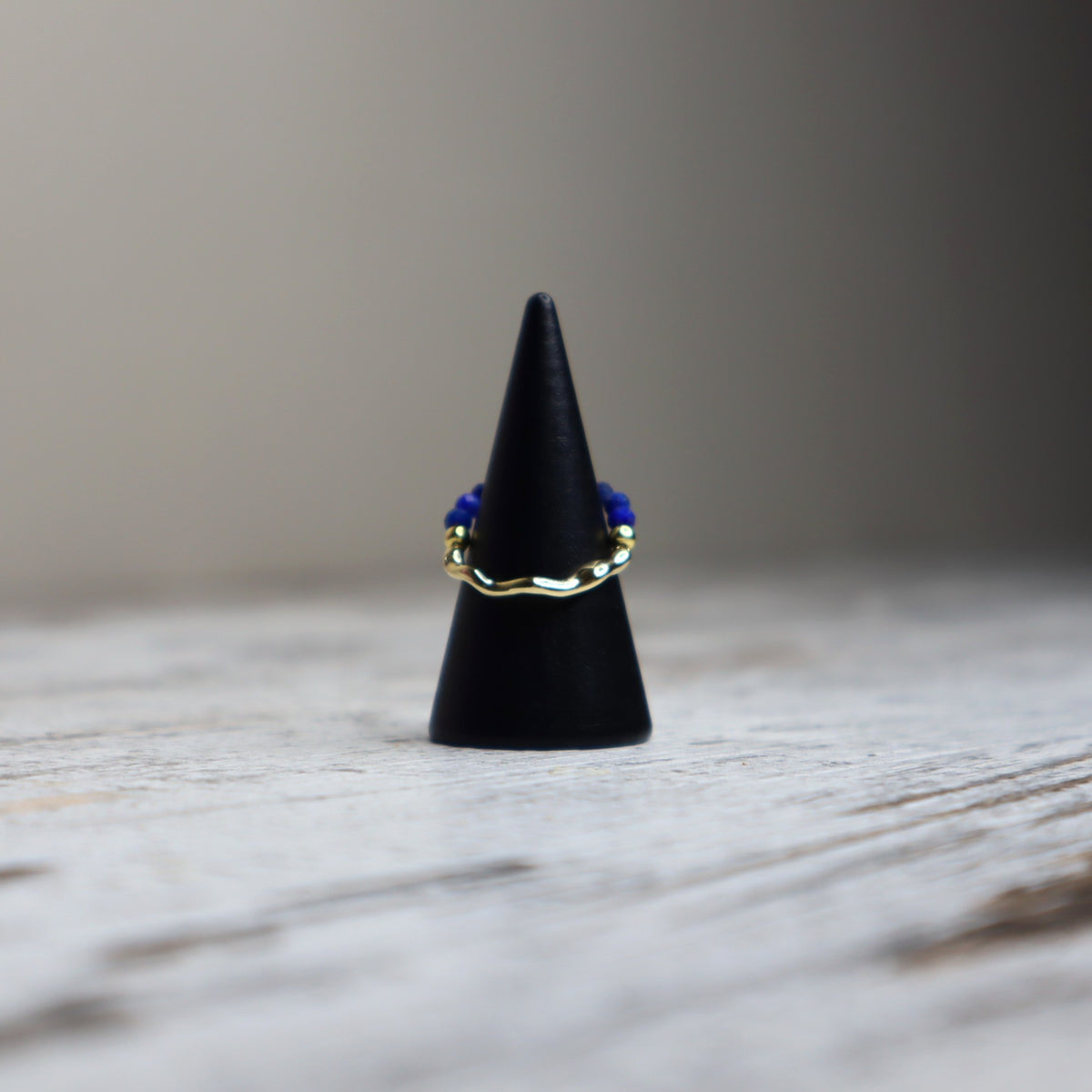 Lapis Lazuli Beaded Ring | Wisdom, Intuition &amp; Truth