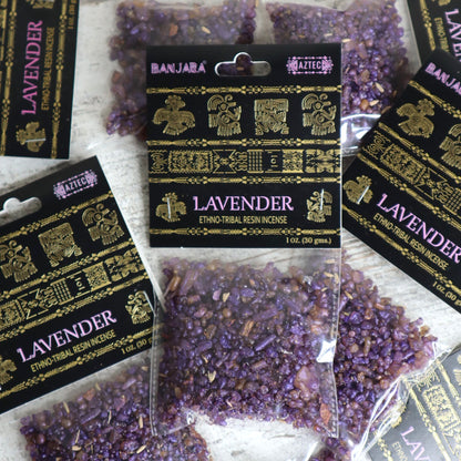 Banjara Lavender Resin Incense 30g | Calm, Relaxation & Peace