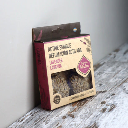Sagrada Madre Lavender Charcoal Discs | Calm, Harmony &amp; Gentle Cleansing
