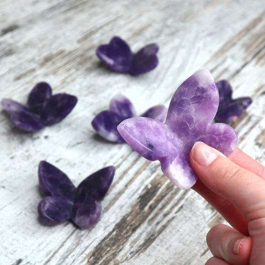 Lepidolite 3D Butterfly | Intuitively Chosen | Calm, Balance & Gentle Transformation